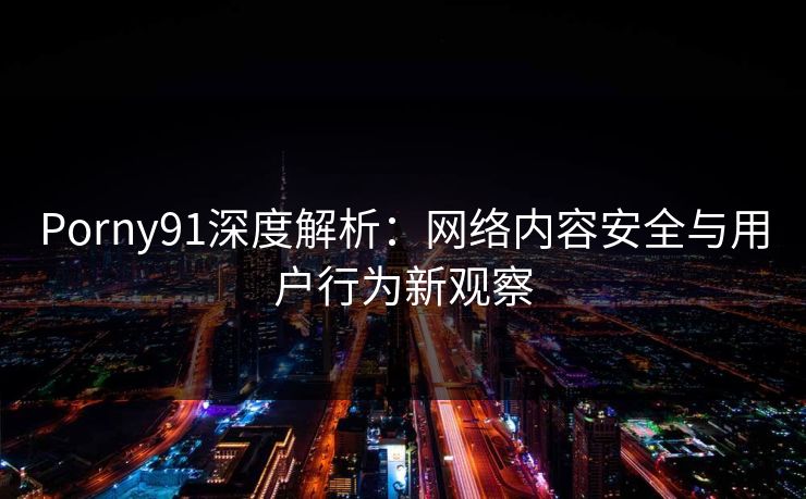 Porny91深度解析：网络内容安全与用户行为新观察